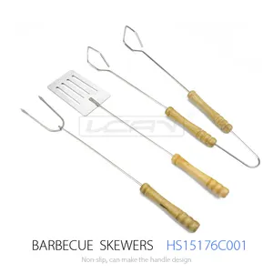 Conjunto de Herramientas de BARBACOA/BARBACOA Utensilios De Cocina de Acero Inoxidable Conjuntos con espátula/tenedor/pinzas