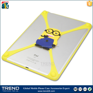 Tamaño grande silicón de <span class=keywords><strong>la</strong></span> historieta 3d caso de parachoques para el ipad aire, universal de silicona caja del teléfono - Product Image 4