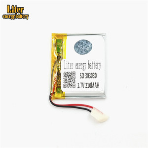 Rechargeable battery lithium polymer battery battery 3,7 V 303030, 210 mah Li-ion battery's warehousing - Product Image 1