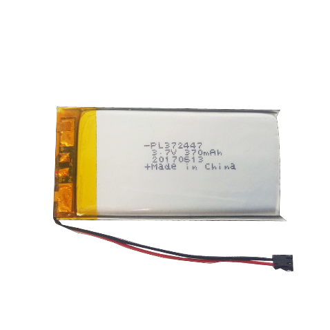 3.7v li ion lithium polymer battery 372447 370mah for solar storage custom battery pack