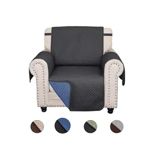 Acolchoado pet recliner reversível impermeável poeira prova elástica sofá protetor capa durável casa sofá decoração