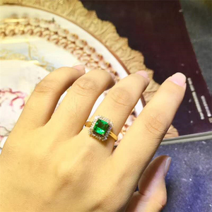 Gemstone <strong>Sets</strong> 18k Gold South Africa Real Diamond Natural <strong>Emerald</strong> Luxury Earrings/ring <strong>Jewelry</strong> <strong>Sets</strong> for Women - Product Image 6