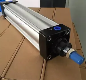 SI series ISO6431 Mickey Mouse shape bore 32mm to 320mm aluminum double acting stroke 1200mm standard pneumatic cylinder