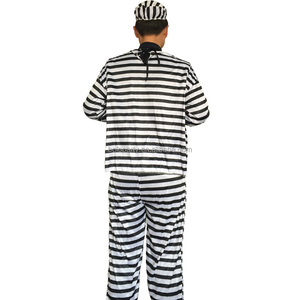 <span class=keywords><strong>Disfraz</strong></span> de <span class=keywords><strong>Prisionero</strong></span> a Rayas Blancas y Negras para Fiesta de Disfraces, Estilo Nuevo para <span class=keywords><strong>Hombre</strong></span> - Product Image 3
