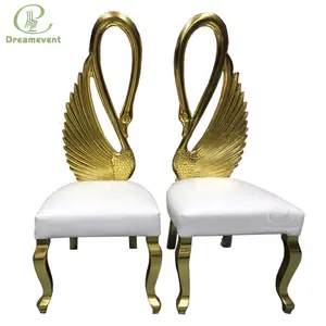 Thiết Kế Mới Cao Trở Lại Duy Nhất Đám Cưới Ngai Bọc Vải Swan Sofa