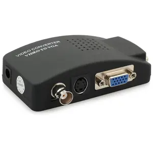 Fabriek prijs AV S-Video BNC/RCA Composiet Video naar PC Laptop VGA TV video Converter adapter doos