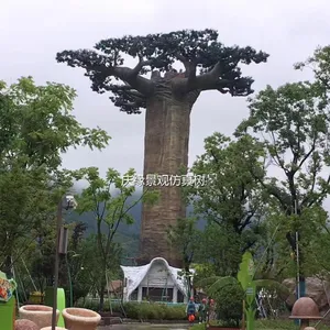 高シミュレーション中国大型屋外装飾用バオバブ樹木
