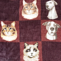 Mode mignon impression motif 30x160cm 100% Modal tissu Animal chien imprimé Modal Hijab chat écharpe