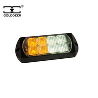 Golddeer ámbar rojo 9 ~ 30V luz estroboscópica de advertencia luz LED de marcador lateral Luz de ambulancia usada para camiones