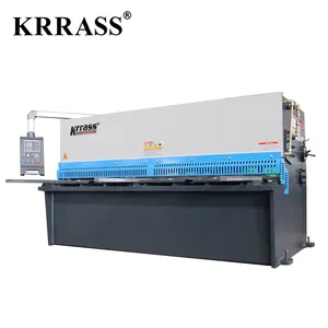 KRRASS marca QC12Y hidráulica de chapa de hierro cnc máquina de corte a la exportación