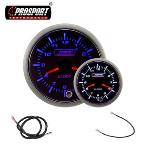 52มม. สองสีสำหรับที่อยู่อาศัยอลูมิเนียมสีเทาอัตโนมัติหน้าปัดสีดำแสดงหลายสี12ชั่วโมงสีขาวสีฟ้าสภาพใหม่รถ - Product Image 4