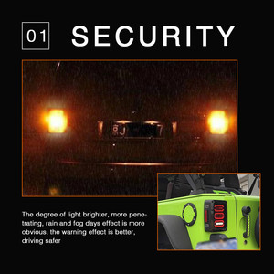 6000 k cromo Jeep Tractocamión Luz Trasera 12 V 20 W led lámpara de la niebla - Product Image 3