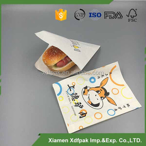Blanca pequeña hamburguesa bolsa de papel kraft sin mango - Product Image 1