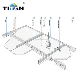 Decken aufhängung t Stange, t Gitter