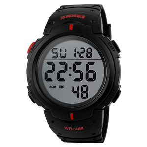 Montre numérique originale en gros <span class=keywords><strong>Skmei</strong></span> <span class=keywords><strong>1068</strong></span> Mouvement de montre numérique Étanche 50m Montre de sport pour homme - Product Image 2