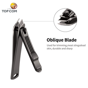 Cortaúñas negro, cortaúñas para uñas, cortaúñas biseladas - Product Image 3