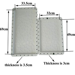 Precast <strong>Concrete</strong> Plastic <strong>Cobblestone</strong> Tiles Pavement <strong>Molds</strong> - Product Image 3