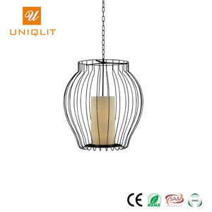 2018 el más Popular moderno hierro negro mate tela colgante Luz - Product Image 1