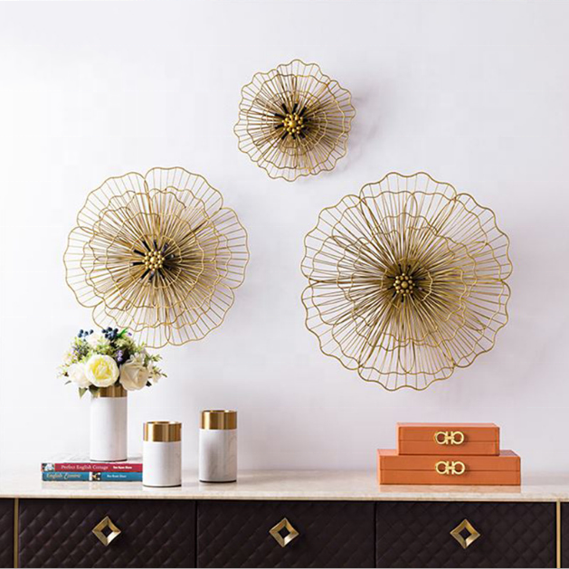 Decoración De Pared Bohemia Con Hojas De Metal - Set De 3 Piezas, Estilo Tropical Vintage, Para Sala O Dormitorio