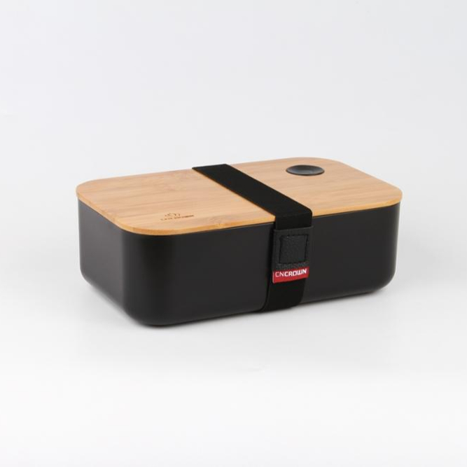 Экологически чистый бамбуковый Ланч-бокс с индивидуальным логотипом, пищевой полипропилен, БФА без пластика, полипропилен из Китая, однослойная коробка tiffin 1000 мл