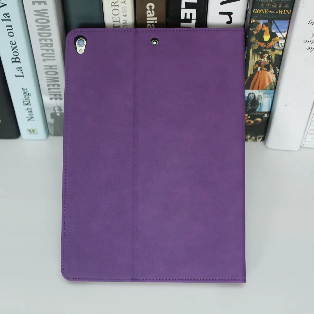 Folio pu housse en cuir pour ipad pro 10.5 pouces étui pour tablette avec fonction de support et porte-documents poche