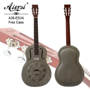 Özel fiyat Aiersi vintage bitirme metal gövde elektrikli rezonatör gitar