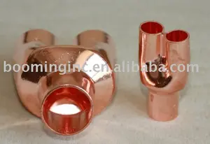 Copper distributor for air conditioning,condenser,RoHS,air conditioning parts,copper fitting