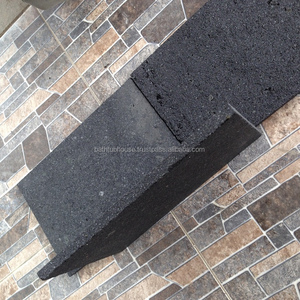 Versátiles baldosas de piedra natural Pedra Hitam, baldosas verdes para exteriores de 400x400mm con extracción de lava volcánica duradera - Product Image 3