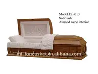 Solid ash casket funeral supplies wholesales