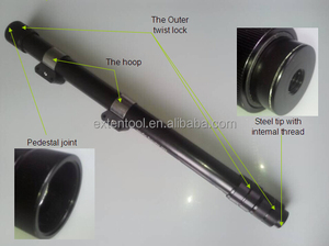 1.45 m polo Monopod <span class=keywords><strong>Extensible</strong></span> De Aluminio llevó la iluminación de la lámpara de Advertencia de la Policía - Product Image 3