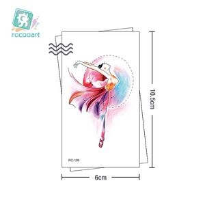 Disegni di <span class=keywords><strong>fiori</strong></span> per tatuaggi Rocooart dimensioni 10.5x6cm e adesivi temporanei per tatuaggi lavanda - Product Image 6