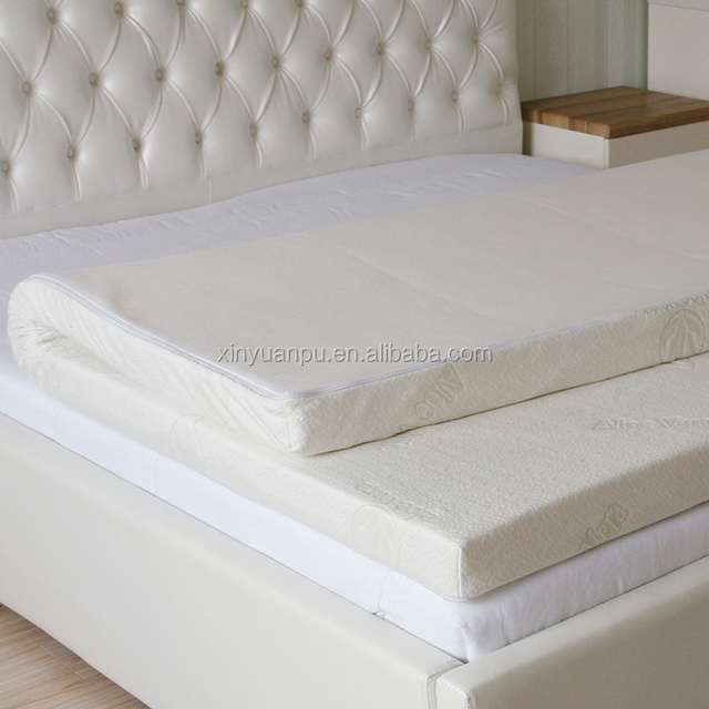 Comfortable Soft Memory Foam Mattress Topper with Removable Cover Convertible for Hotel & Hospital Use