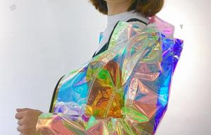 <span class=keywords><strong>Feuille</strong></span> <span class=keywords><strong>de</strong></span> film arc-en-ciel irisé multicolore Angelina pour fabrication d'ailes et tissu - Product Image 5