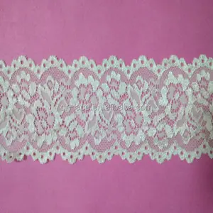 7cm beautiful flower design heavy thick lycra lace trim