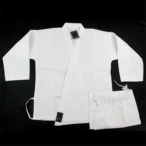 Kampfkunst Kleidung schweres Gewicht 14oz Karate Gi Stoff weiß Karate Kleid Karate Uniform