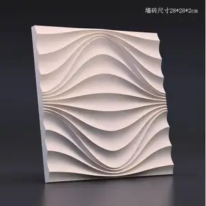 3D волна стена кирпич бетон плитка силиконовая форма для дома декоративное ремесло цемент силиконовая форма