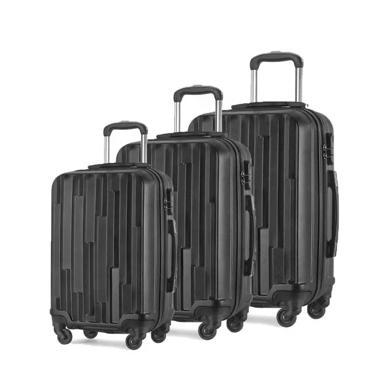 Ensemble de bagages à roulettes à 4 roulettes, chariot dur en ABS pour voyage