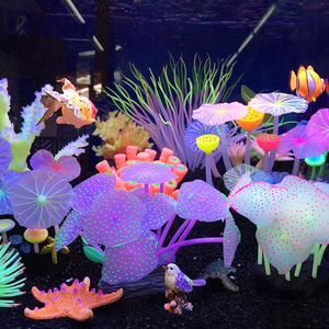 Kunstmatige Silicon Coral Unieke <span class=keywords><strong>Aquarium</strong></span> Accessoires Gloeiende <span class=keywords><strong>Aquarium</strong></span> Decoratie - Product Image 6