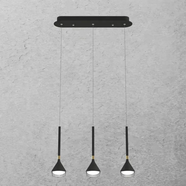 L4u ETL BOUTEILLE Design Exquis Triple Grappe Lampe Suspendue Lumière Suspension Lampe Lustre pour Salle à manger Cuisine Île