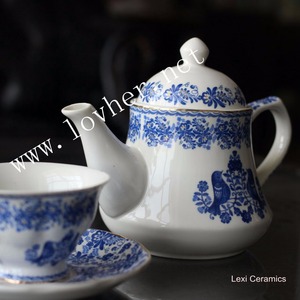 Ensemble de tasses à café et thé en porcelaine, vaisselle en céramique, os fin, Style chinois, bleu et blanc, nouveauté - Product Image 1