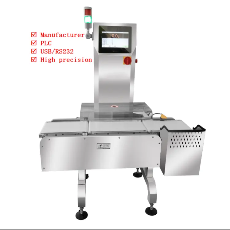 Selling Automatic conveyor weighing scale check weigher for food processing