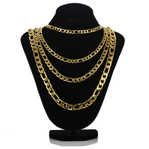 <span class=keywords><strong>Mlle</strong></span> Bijoux 18 <span class=keywords><strong>k</strong></span> Hip Hop Figaro Chaîne Dubai Nouvelle Conception De La Chaîne D'or Pour Les Hommes - Product Image 2