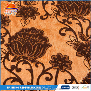 Haute qualité 250gsm ou <span class=keywords><strong>Personnalisé</strong></span> floqué velours tissu - Product Image 2