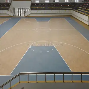 Low cost health pvc indoor basketball court wood flooring for sale