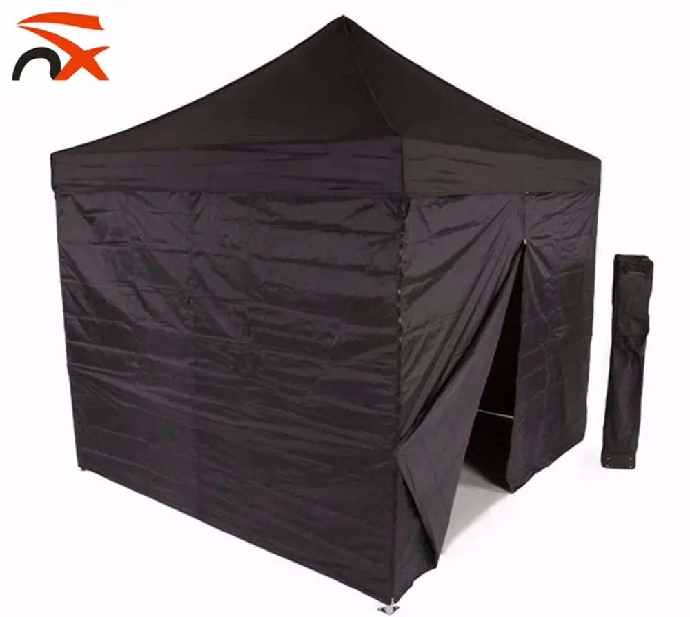 Custom black vouwen canvas dak waterdichte outdoor 10x10 pop up tent met 4 <span class=keywords><strong>zijwanden</strong></span>