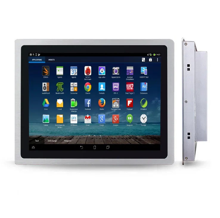 Embedded capacitive touch 19 inch industrial android panel pc for HMI