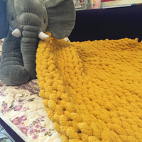 Fil à tricoter en polyester 100% pour crochet épais et moelleux, fantaisie, en gros