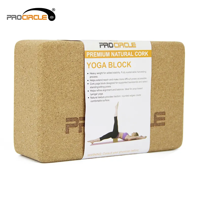 Fitness Hochwertiger natürlicher Kork Yoga Block
