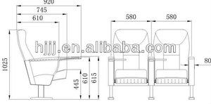 Durable del <span class=keywords><strong>teatro</strong></span> auditorio sala de cine silla HJ9105 para <span class=keywords><strong>la</strong></span> sala de conferencias - Product Image 5