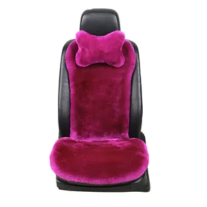 Full Set Natural Fur Genuine Australian sheared Sheepskin Seat Cover for Cars